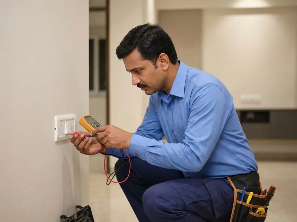 Certified electrician services in Kurukshetra for wiring, switches, lights, and appliance repair